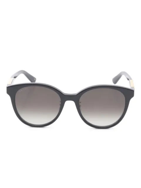 Gucci Pre-Owned نظارة شمس بإطار مستدير من عقد 2020