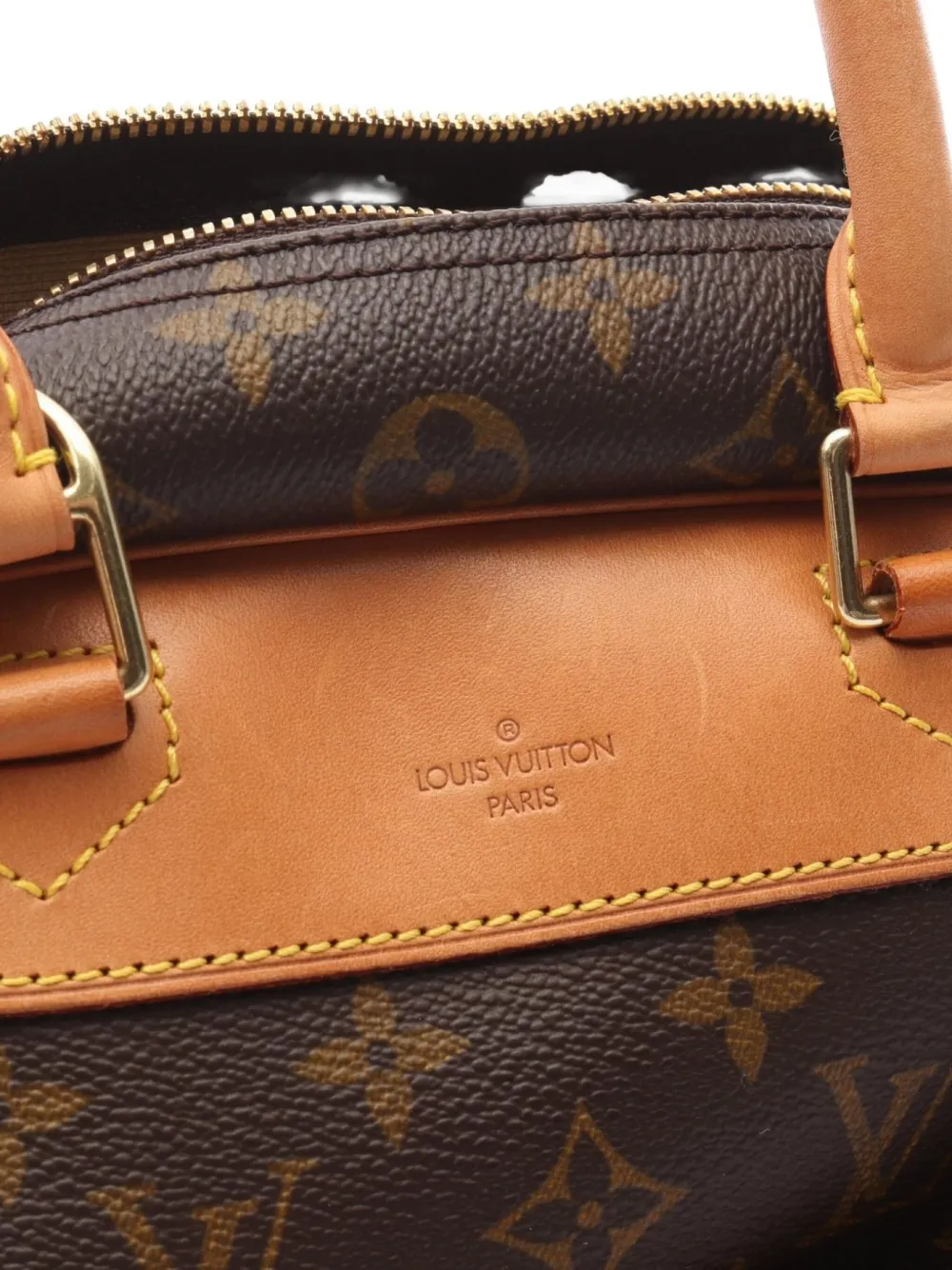 Pre-owned Louis Vuitton 1999 Deauville Tote Bag In Brown