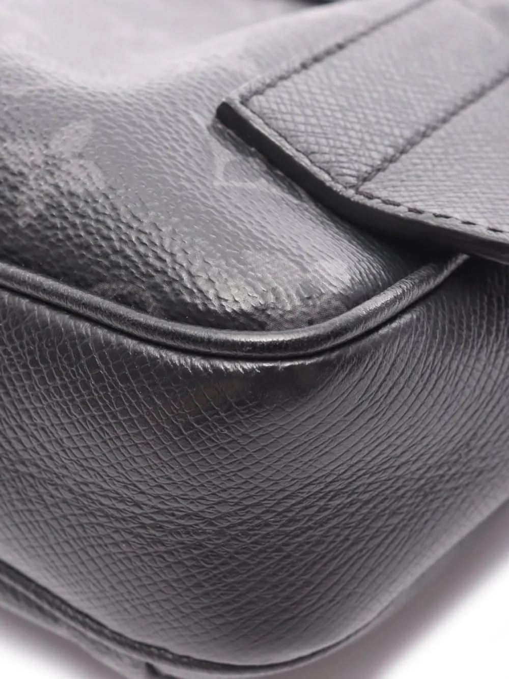 Pre-owned Louis Vuitton 2020 Monogram Taigarama Belt Bag In Black