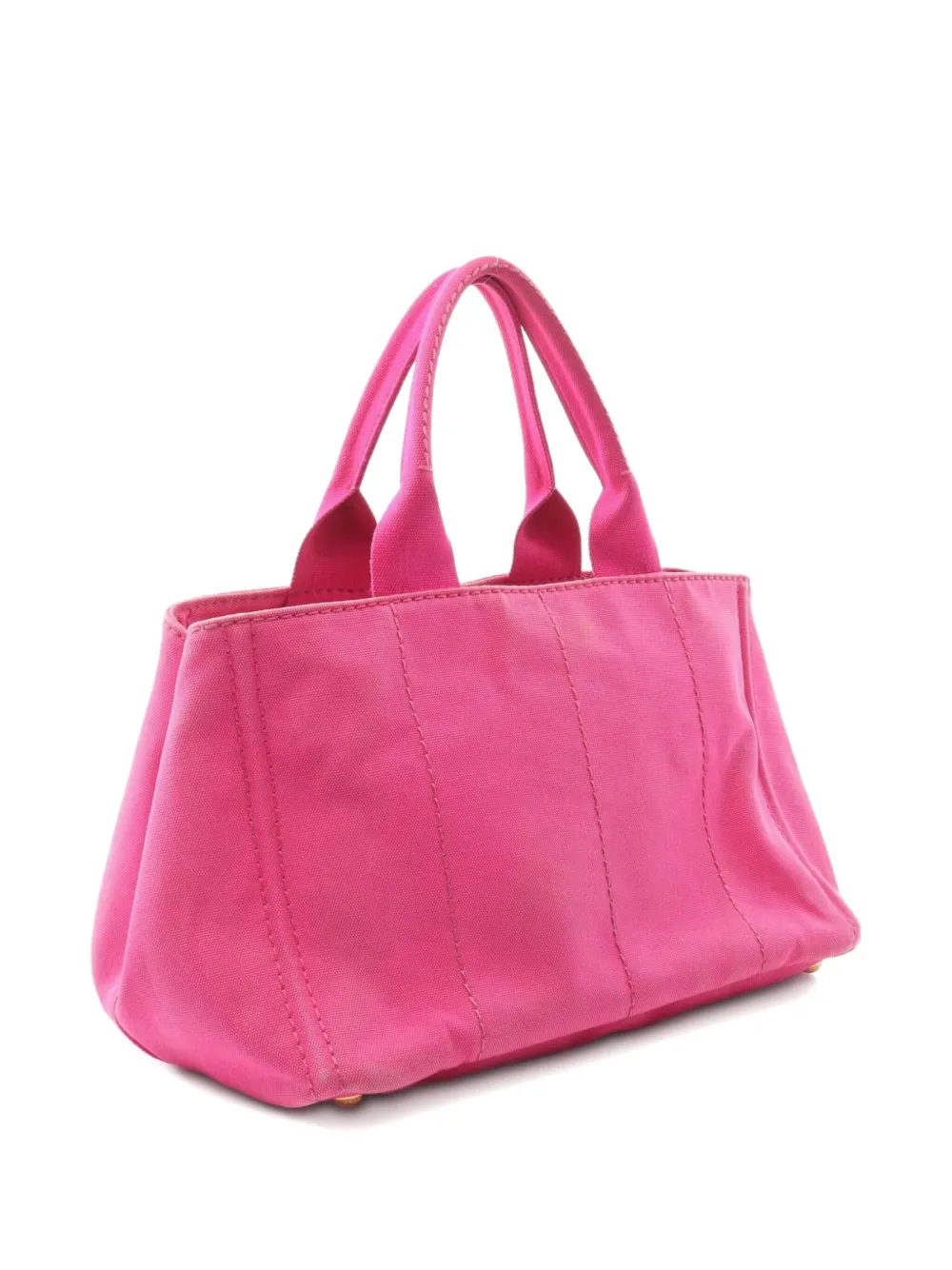 Pre-owned Prada 2000s Canapa 2way Tote Bag In Pink