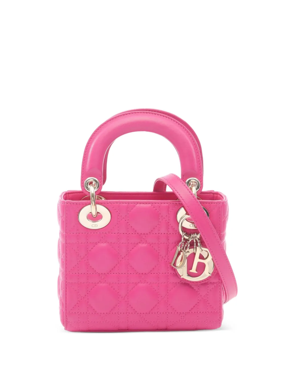 Christian Dior Pre-Owned Borsa a mano Lady Dior mini anni 2010 - Rosa