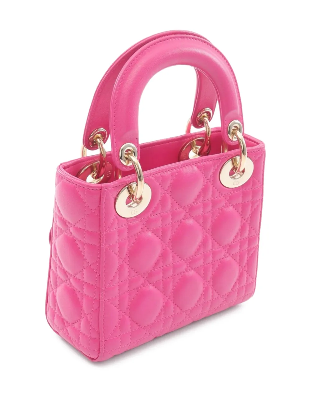 Christian Dior Pre-Owned 2010s mini Lady Dior canage-quilting handbag | Pre-Owned | Image 2