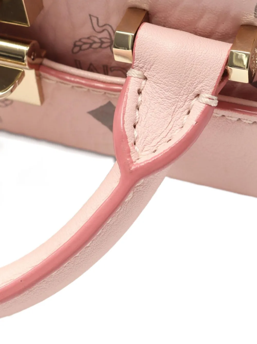 Pre-owned Mcm 2010s Visetos Vanity Bag In Pink