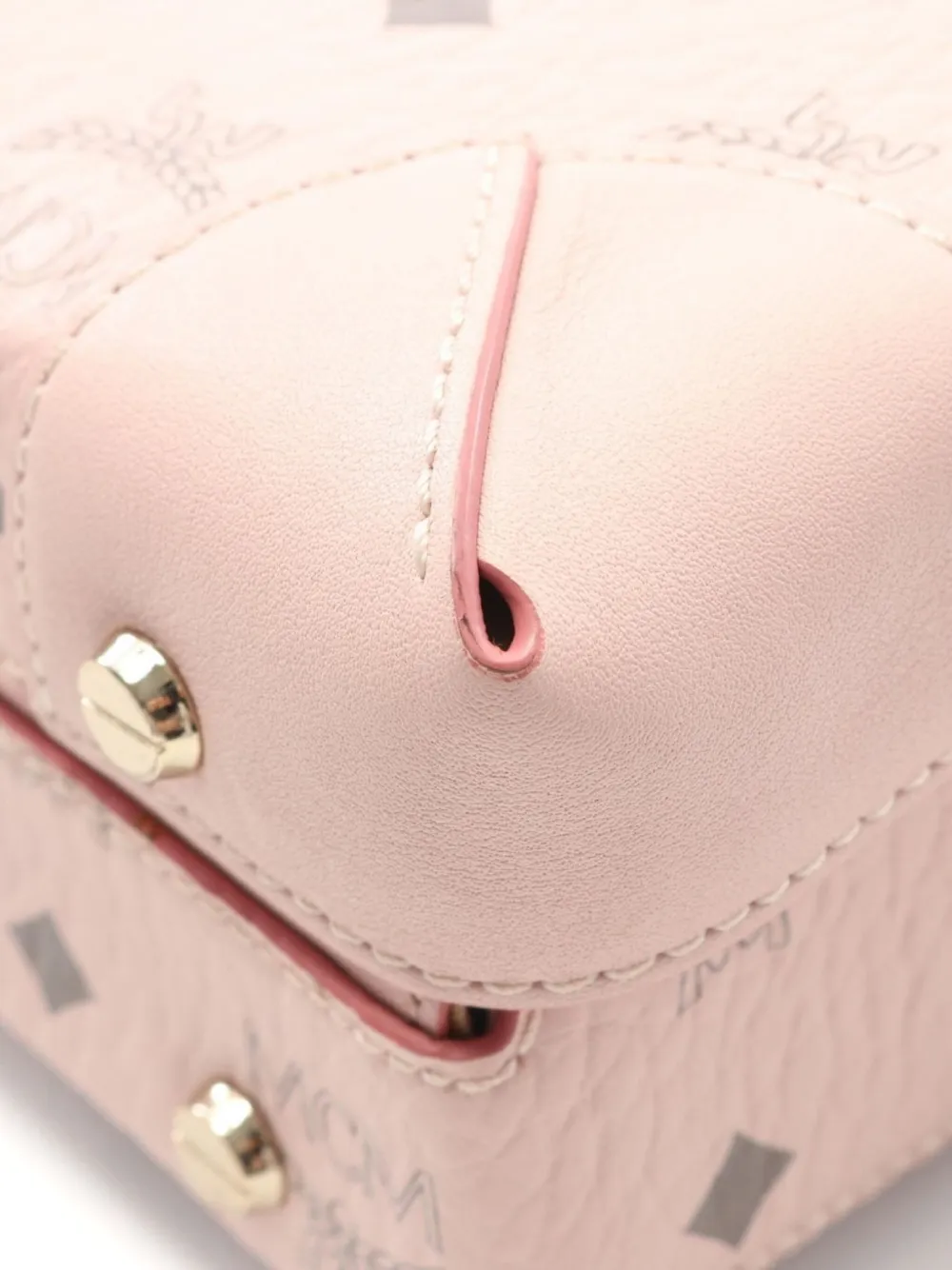 Pre-owned Mcm 2010s Visetos Vanity Bag In Pink