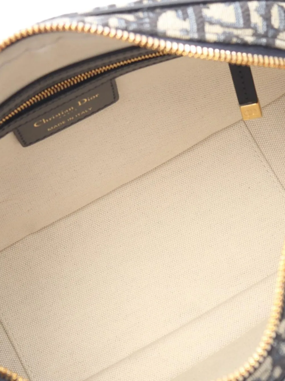Pre-owned Dior 2000s D-vibe Bowling Shoulder Bag In Neutral