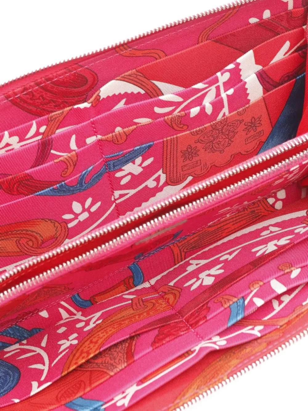 Pre-owned Hermes 2020 Azap Round-zipper Wallet In Pink