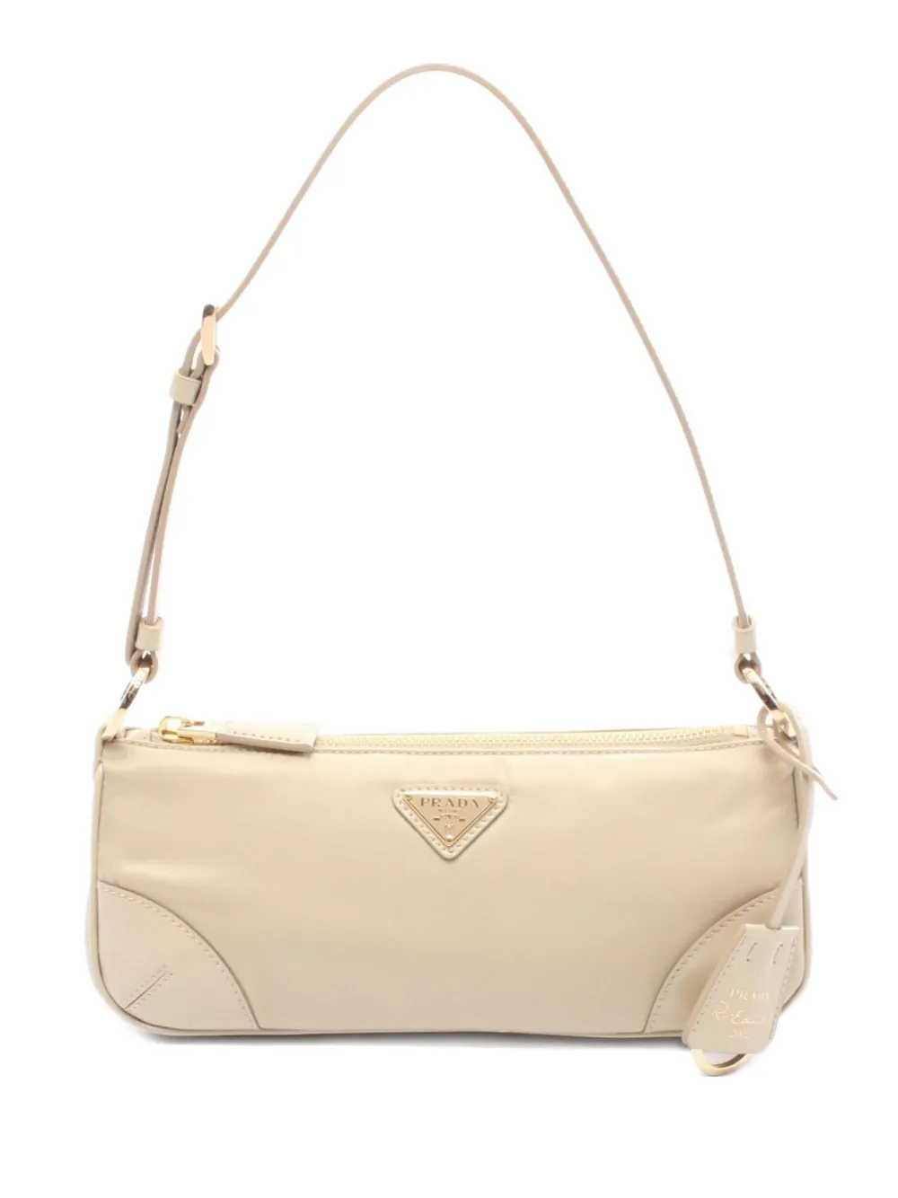 Prada Pre-Owned bolsa de hombro con logo triangular 2010 | neutro | Image 1