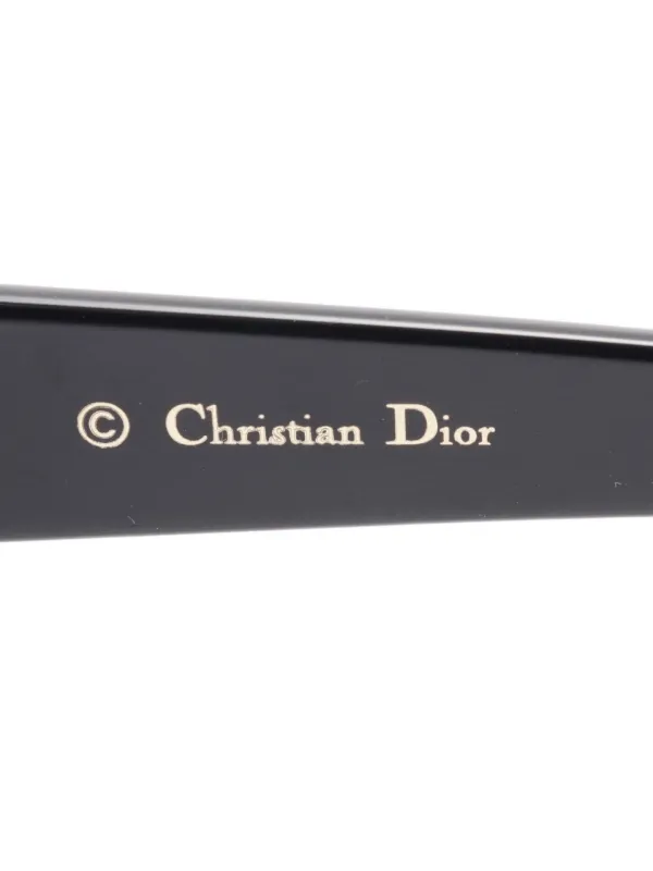 Christian Dior Pre-Owned 2010s ラインストーン スクエアサングラス
