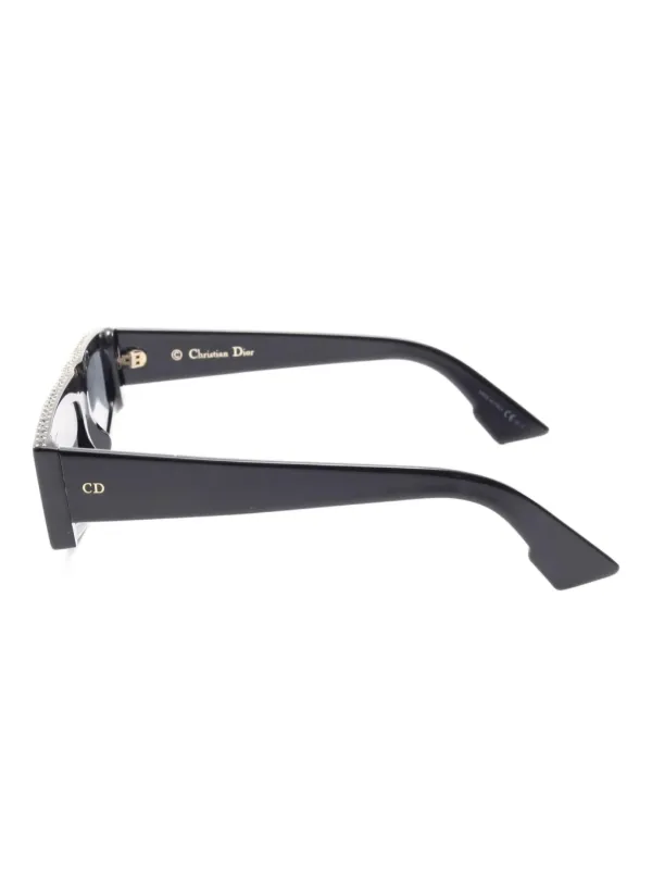 Christian Dior Pre-Owned 2010s ラインストーン スクエアサングラス