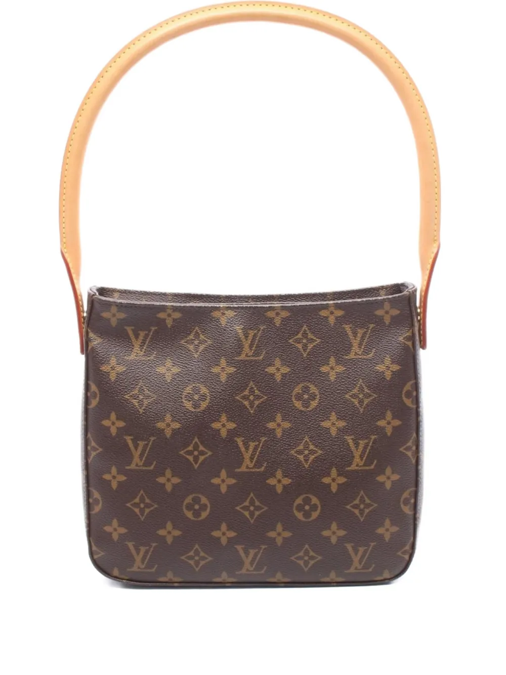 Pre-owned Louis Vuitton 2003 Looping Mm Shoulder Bag In Brown