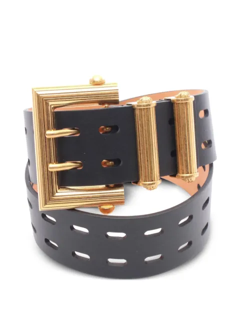 Versace Pre-Owned 2010's leather cut-out belt