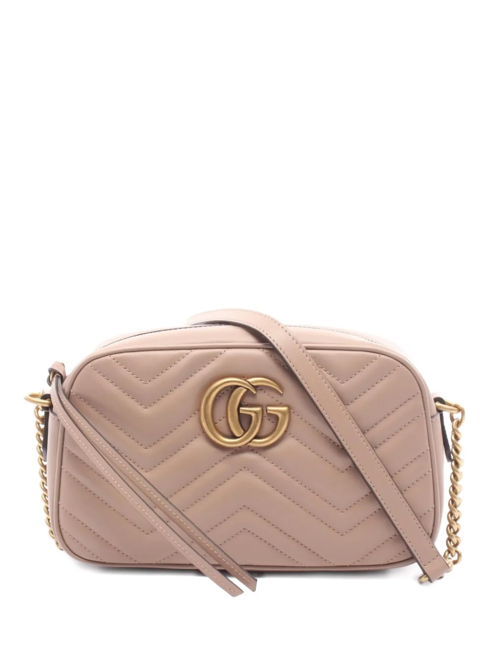 Gucci Pre-Owned 2020s GG Marmont quilted shoulder bag | Pink | Image 1