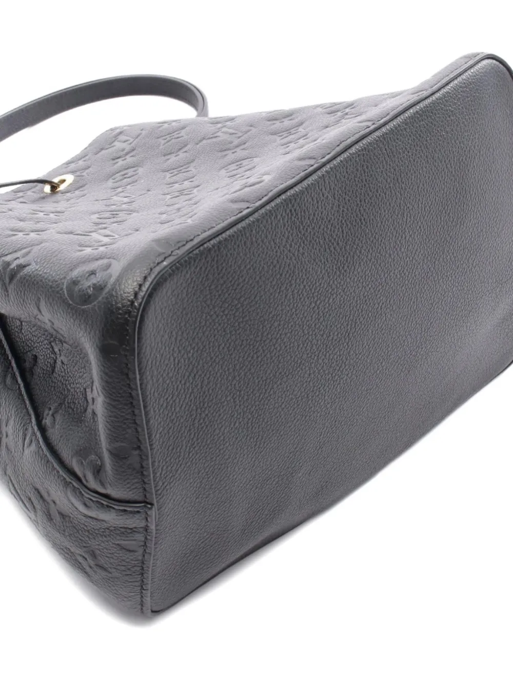 Pre-owned Louis Vuitton 2010s Monogram Empreinte Neo Noe Handbag In Black