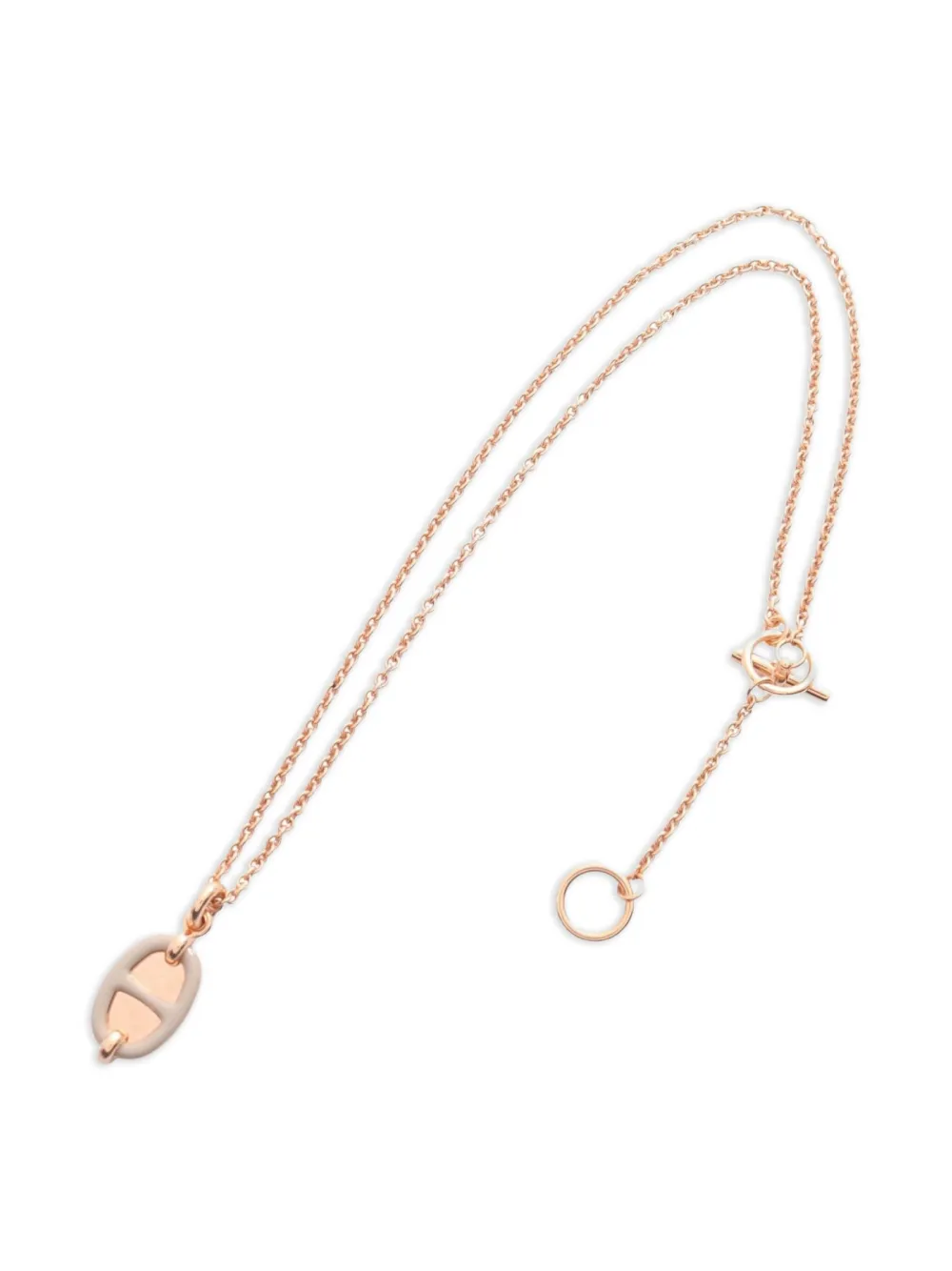 Hermès Pre-Owned 20's Chaîne d'Ancre Mayonnaise necklace | Pink | Image 1