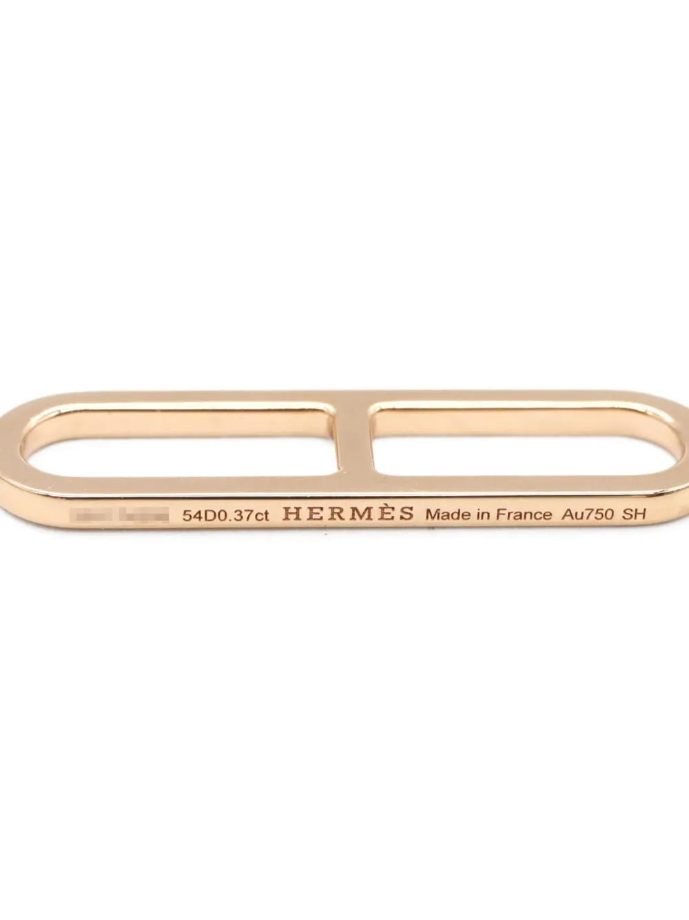 Pre-owned Hermes 2010s 18k Rose Gold Ever Chaîne D'ancre Diamond Bracelet