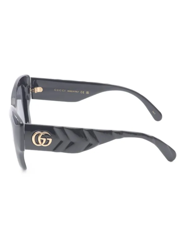 Gucci Pre-Owned 2020s cat-eye Sunglasses Black FARFETCH IN
