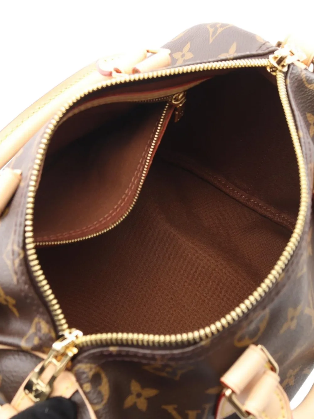 Pre-owned Louis Vuitton 2021 Speedy Bandouliere 25 Monogram Canvas Shoulder Bag In Brown