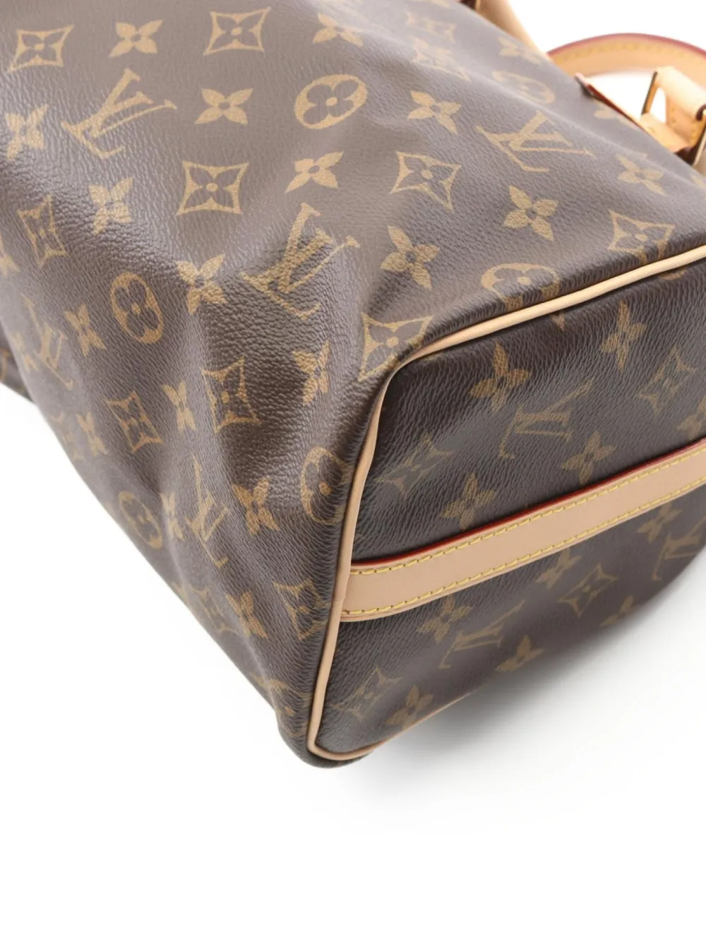 Pre-owned Louis Vuitton 2021 Speedy Bandouliere 25 Monogram Canvas Shoulder Bag In Brown