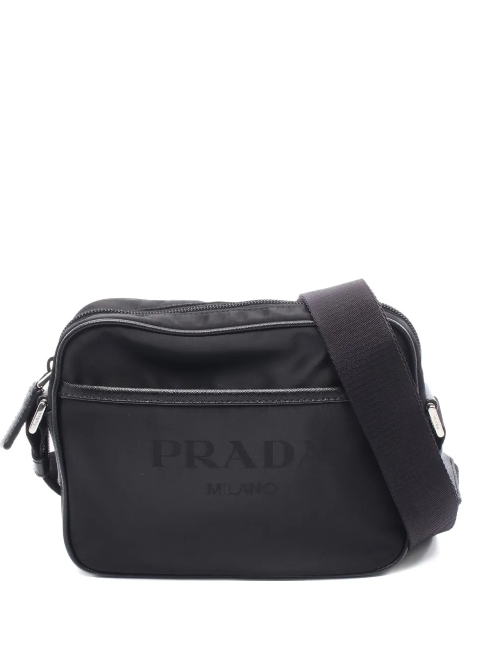 Prada Pre-Owned 2010s Tessuto shoulder bag | Black | Image 1