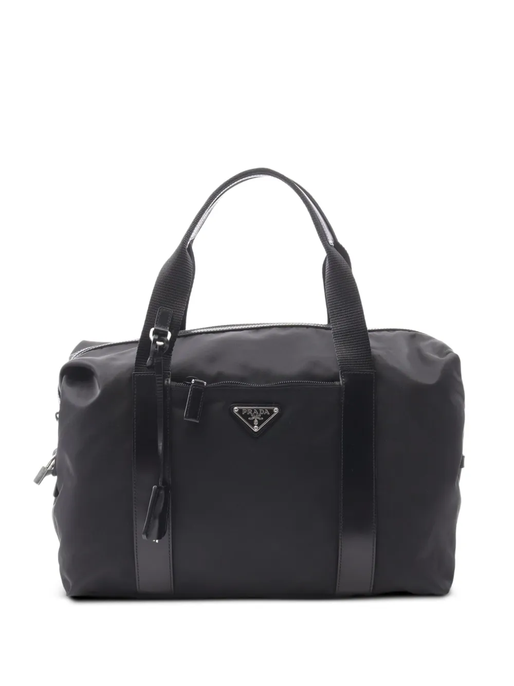 Prada Pre-Owned 2010s Vela leather-trimmed tote bag | Black | Image 1