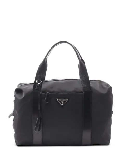 Prada Pre-Owned 2010s Vela leather-trimmed tote bag 