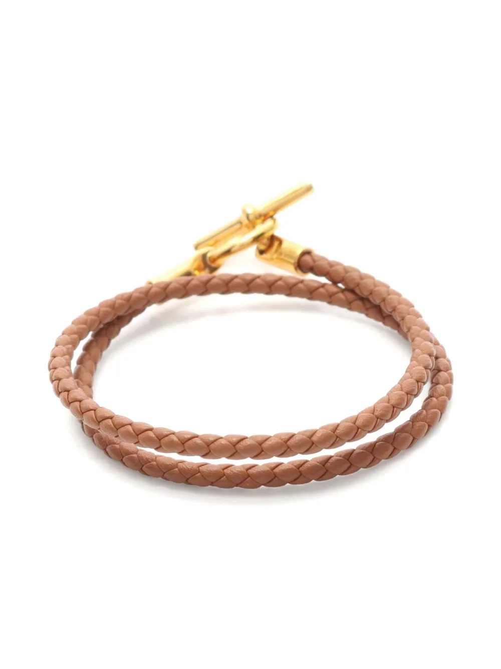 Hermès Pre-Owned 2010s Glennan braided-leather bracelet | Image 2