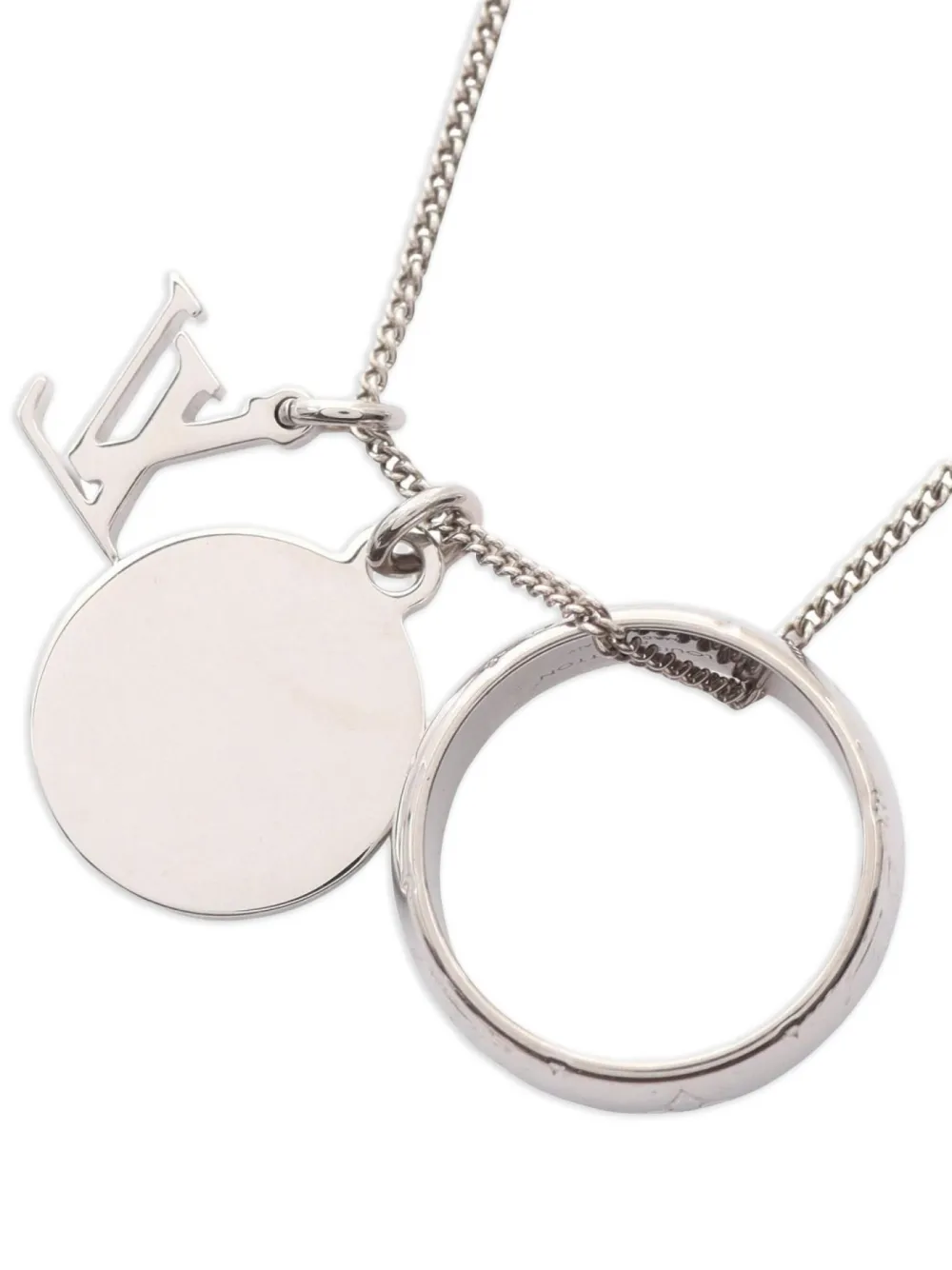 Louis Vuitton Pre-Owned 2017 monogram ring necklace | Women | Image 2