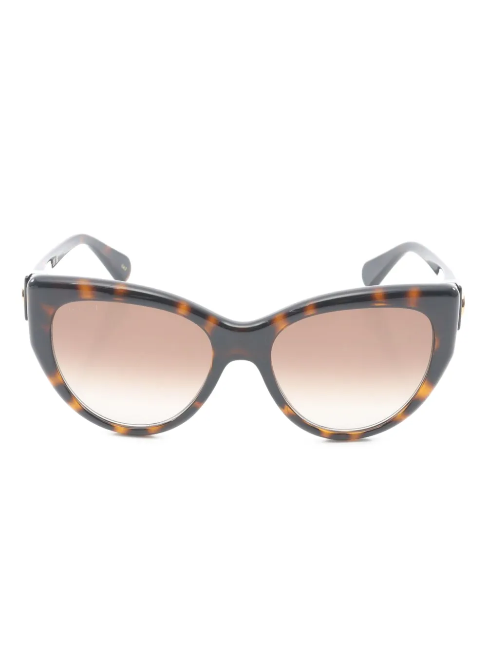 Gucci Pre-Owned 2020s tortoiseshell cat-eye sunglasses | Brown | Image 1