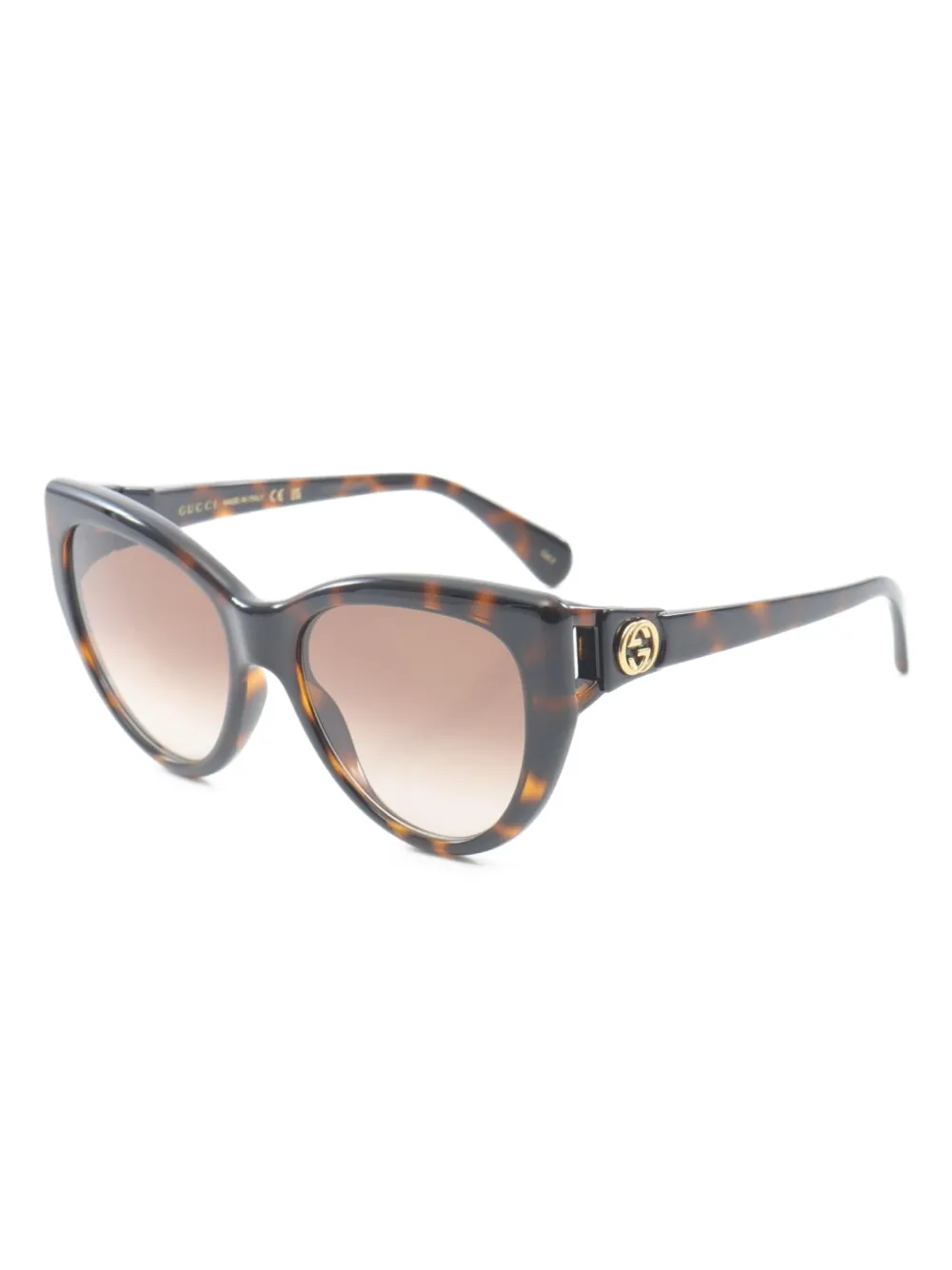 Gucci Pre-Owned 2020s tortoiseshell cat-eye sunglasses | Image 2