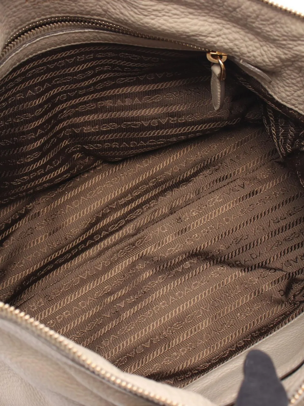 PRADA Pre-owned 2000s Leather Tote Bag In Neutral