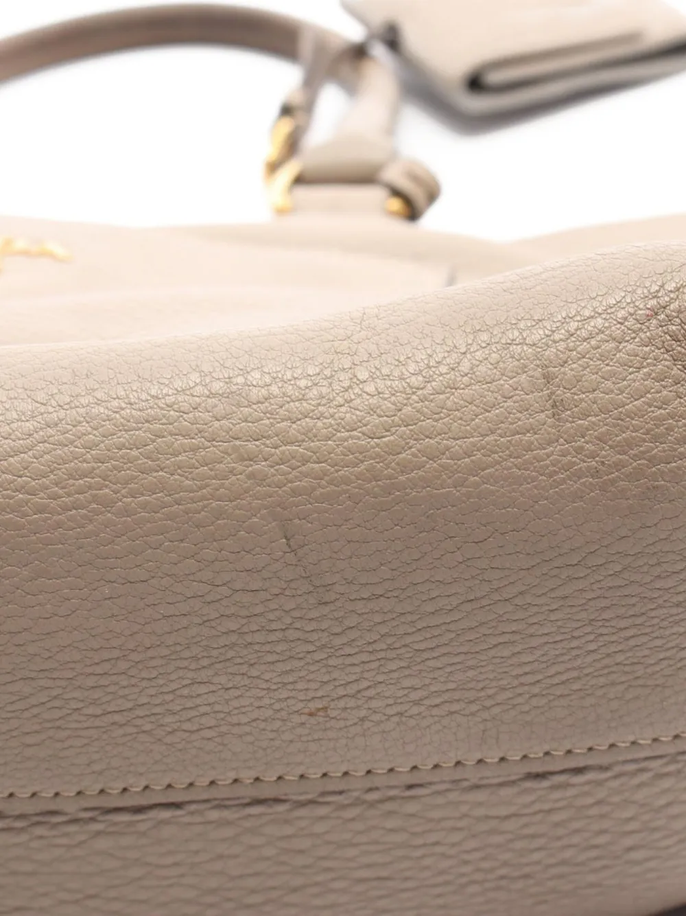 PRADA Pre-owned 2000s Leather Tote Bag In Neutral