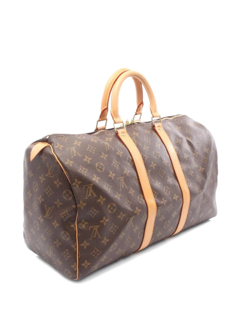 Pre-owned Louis Vuitton 1997 Keepall 45 Tote Bag In Brown