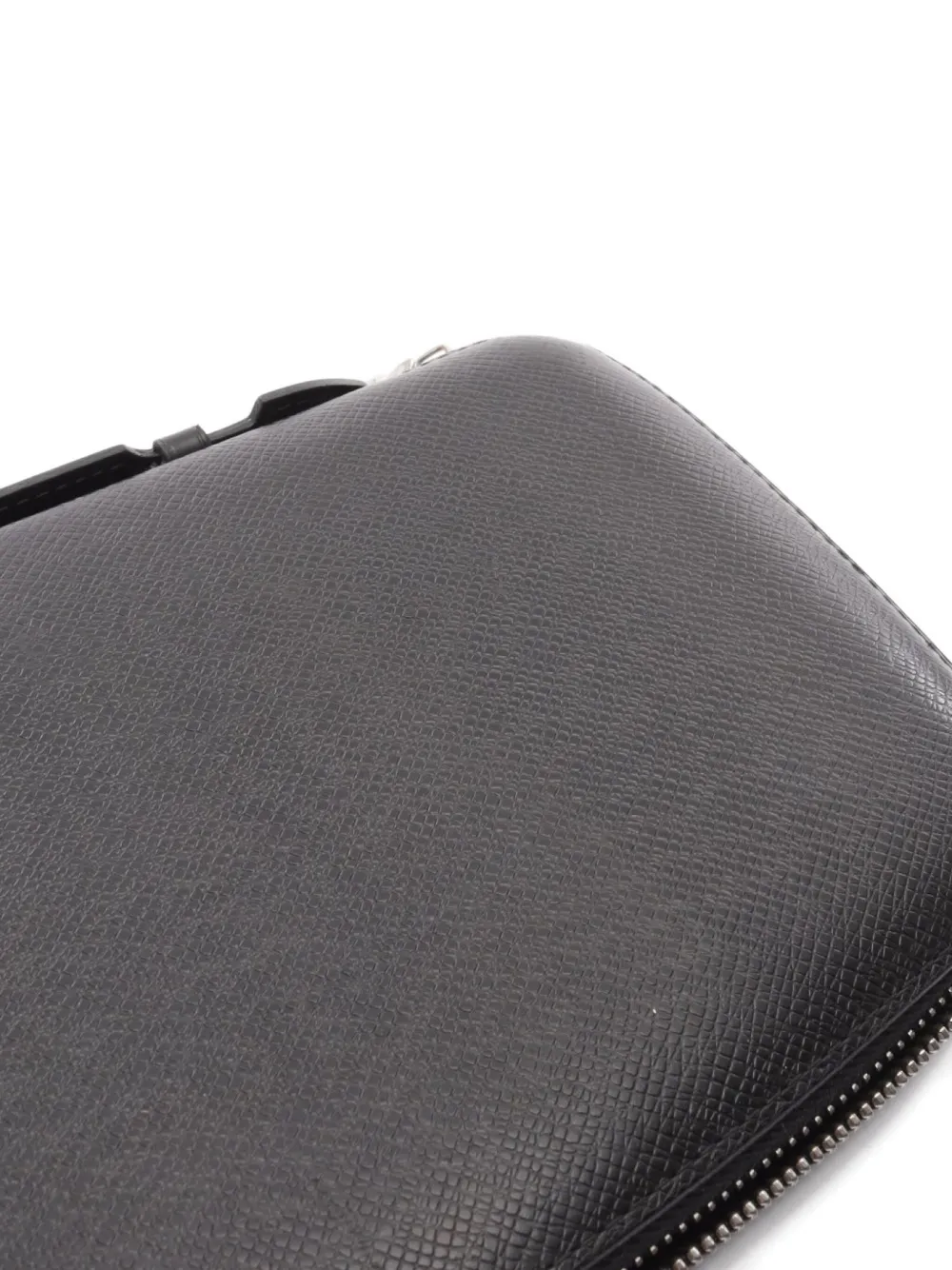 Pre-owned Louis Vuitton 2005 Atoll Round-zipper Long Wallet In Black