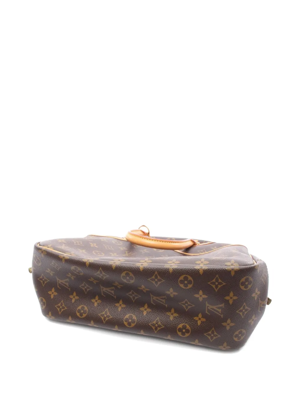 Pre-owned Louis Vuitton 1997 Deauville Bowling Monogram Tote Bag In Brown