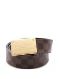 Louis Vuitton Pre-Owned 2017 Damier Èbene belt - Brown