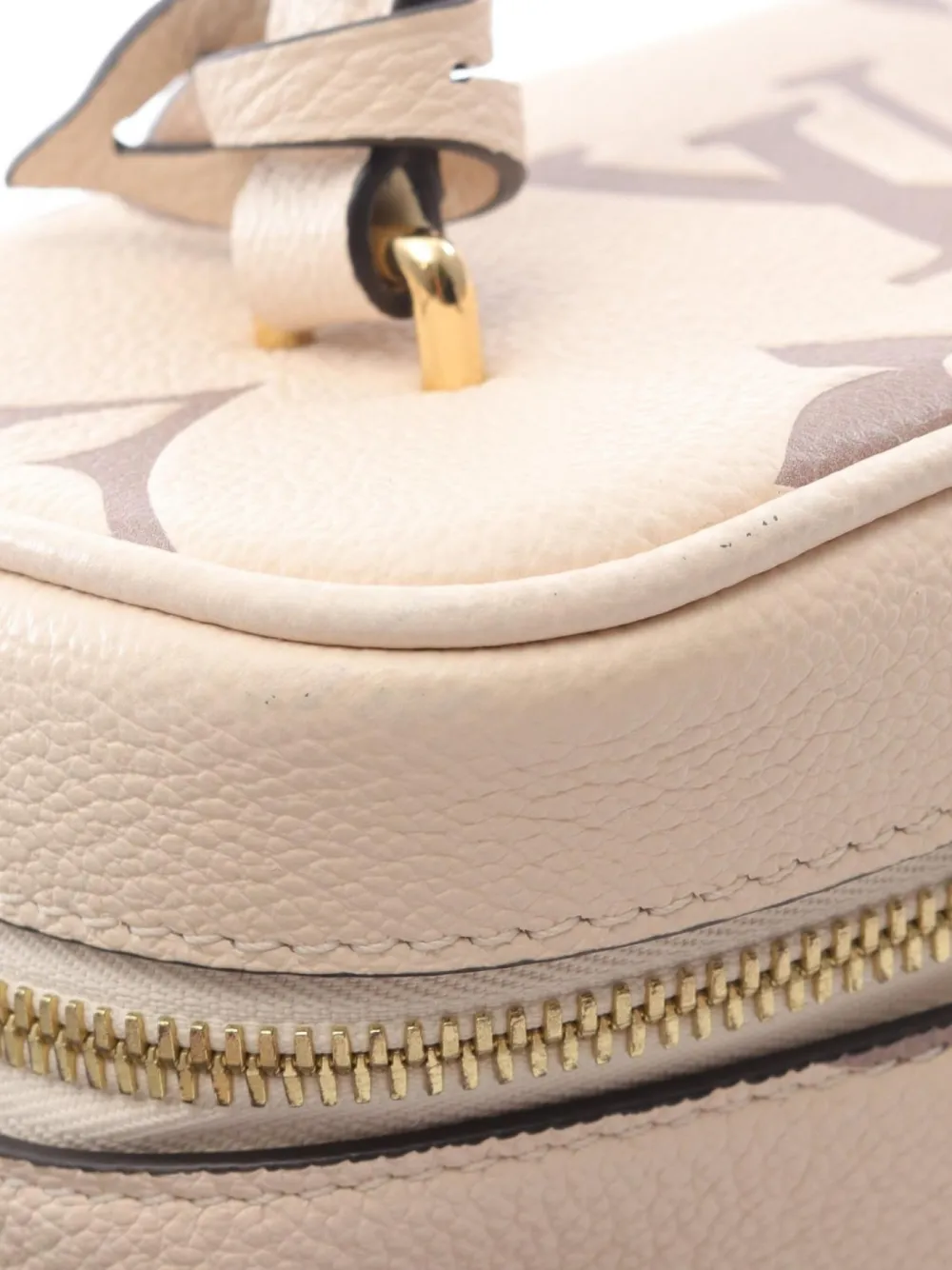 Pre-owned Louis Vuitton 2021 Monogram Empreinte Vanity Pm Handbag In Neutral