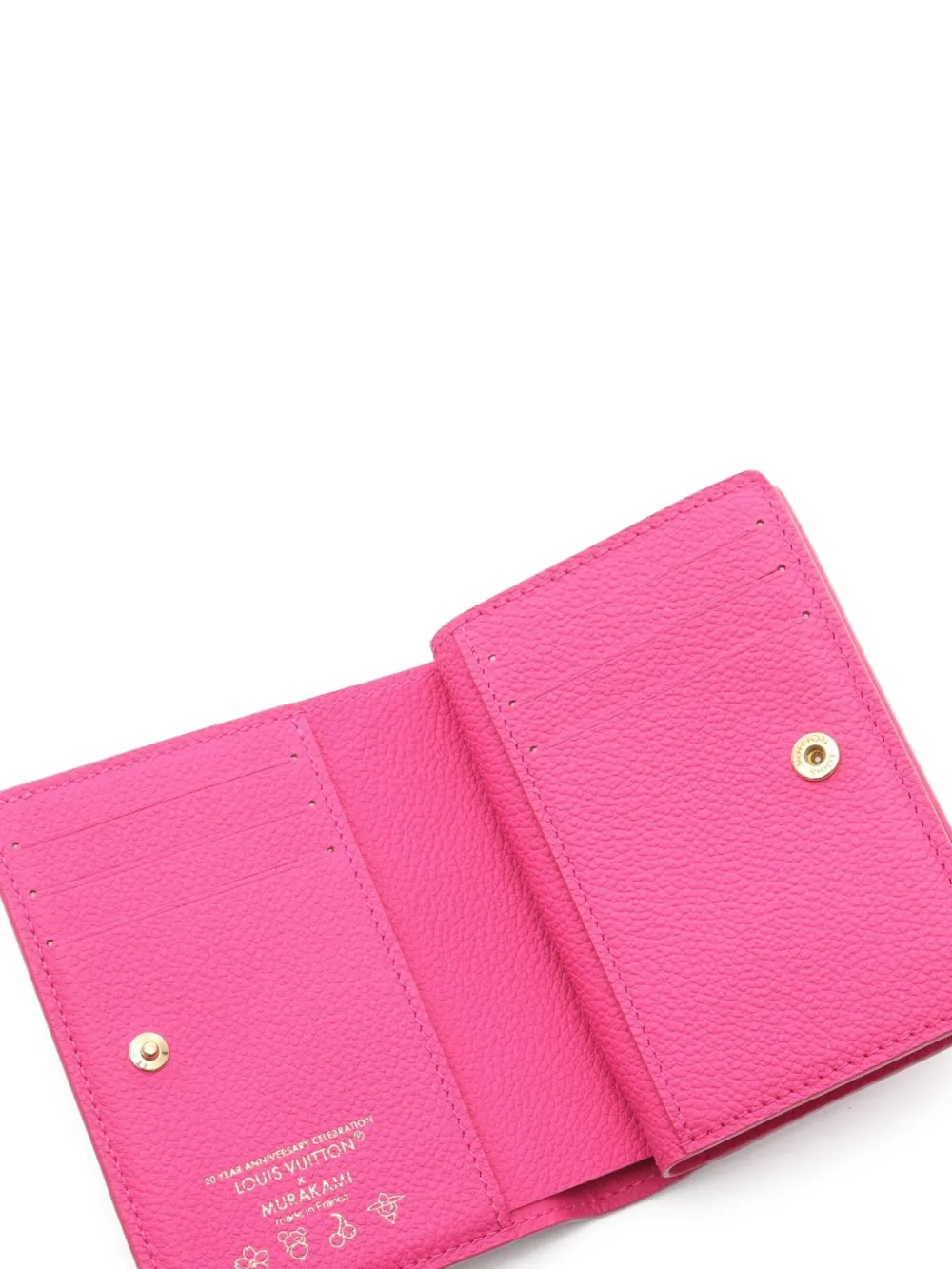 Pre-owned Louis Vuitton X Tm Portefeuil 2010s Monogram Empreinte Bi-fold Wallet In Pink
