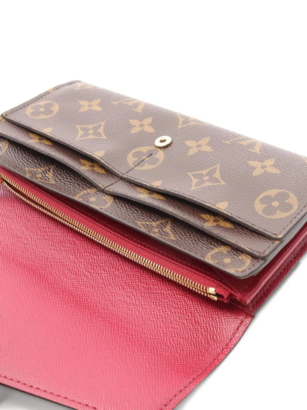 Pre-owned Louis Vuitton 2018 Sala Monogram Bi-fold Wallet In Brown