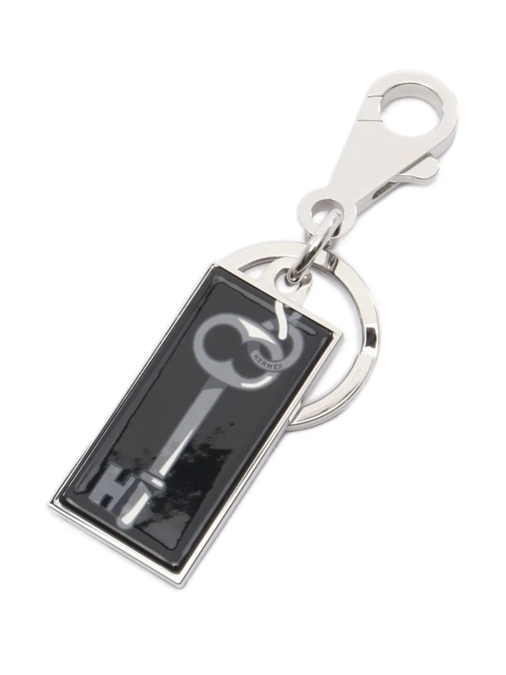 Hermès Pre-Owned 20s Illusion key ring | Silver | Image 1
