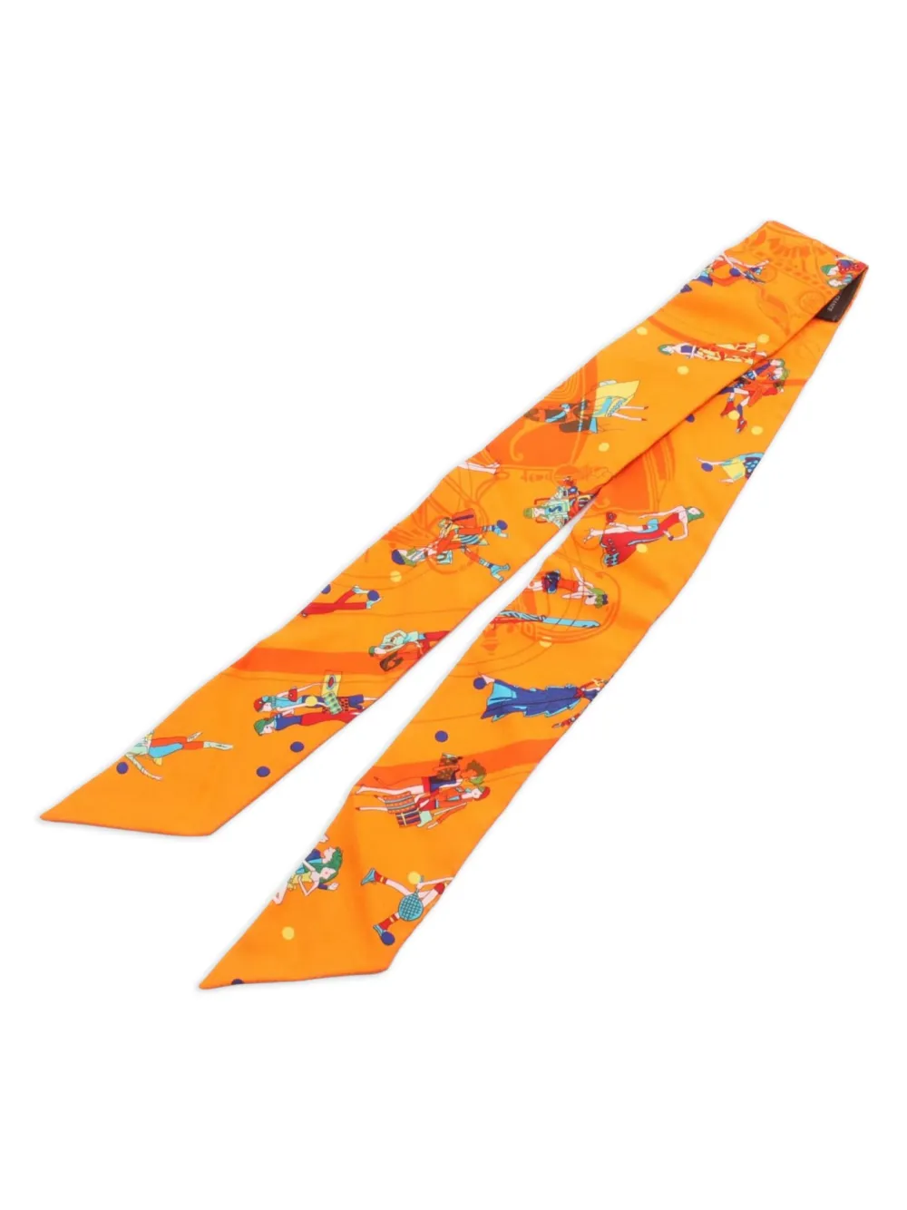 Hermès Pre-Owned 2010s Les Parisiennes ribbon silk scarf | Image 2