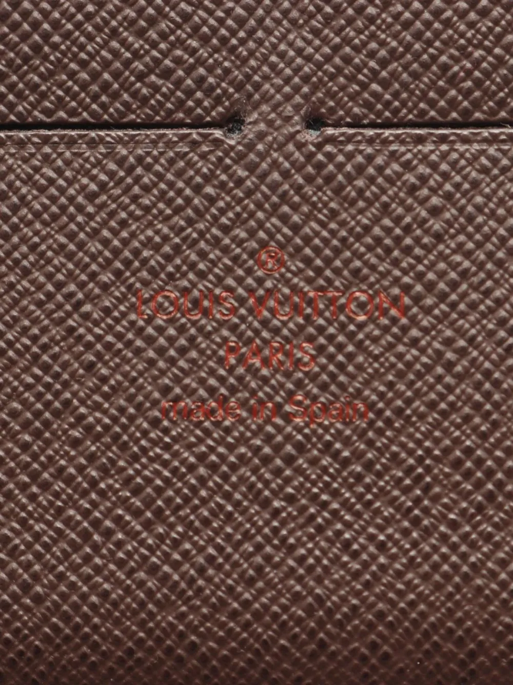 Pre-owned Louis Vuitton 2015 Damier Ebène Wallet In Brown