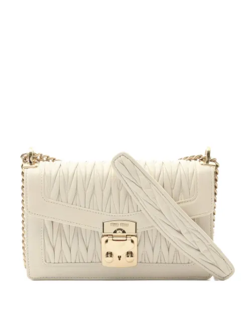 Miu Miu Pre-Owned 2010s Matelassé chain shoulder bag