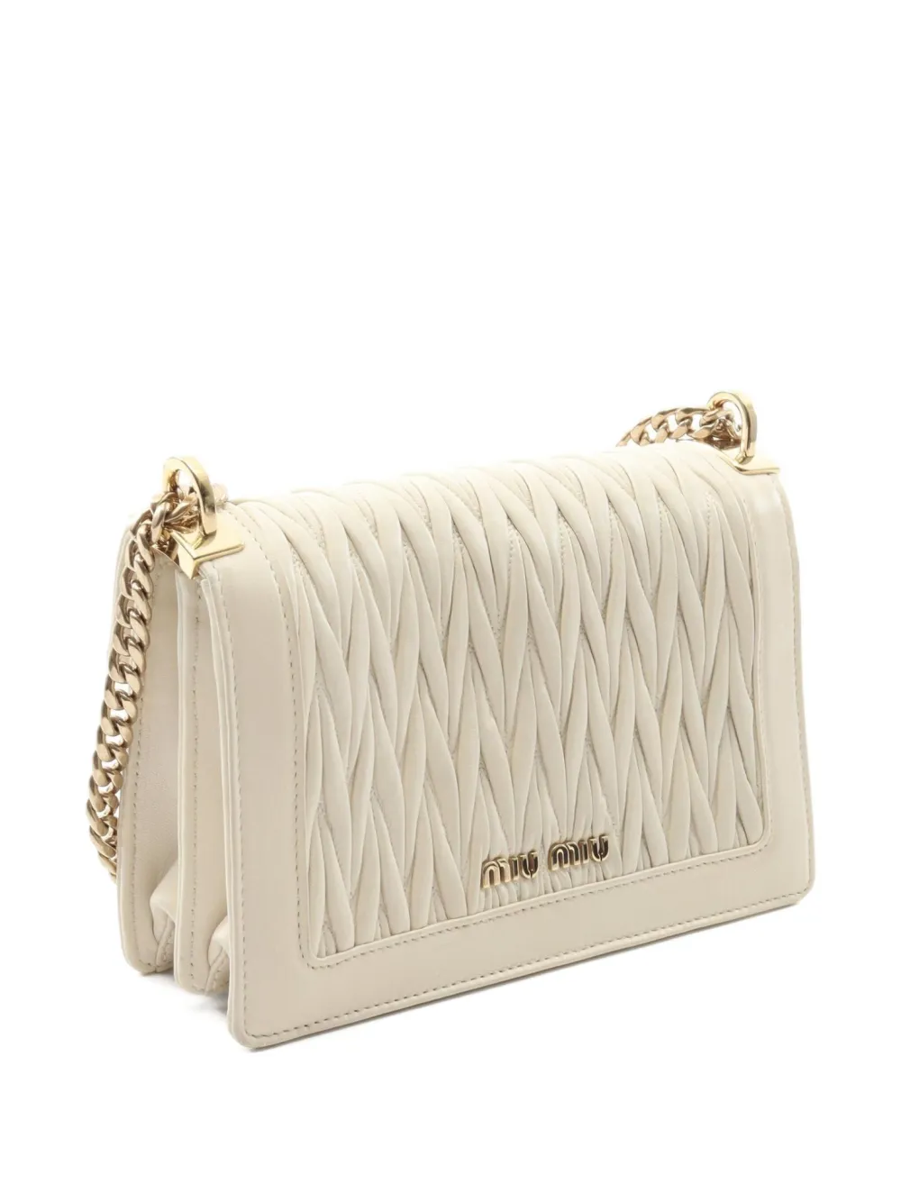 Miu Miu Pre-Owned 2010s Matelassé chain shoulder bag | Image 2