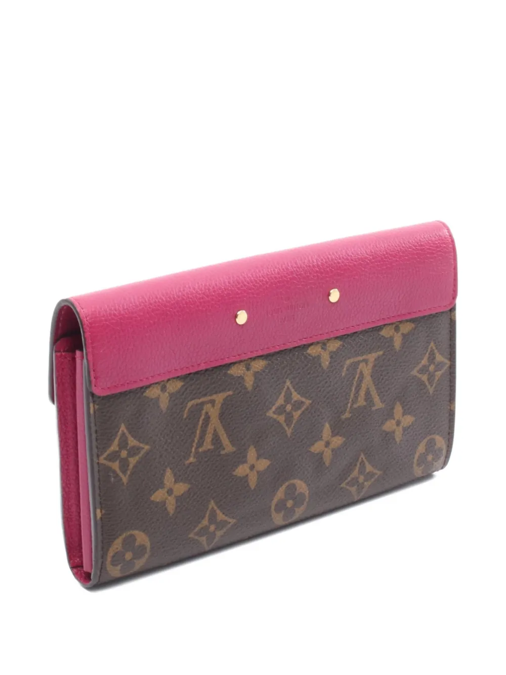 Pre-owned Louis Vuitton 2016 Monogram Wallet In Brown