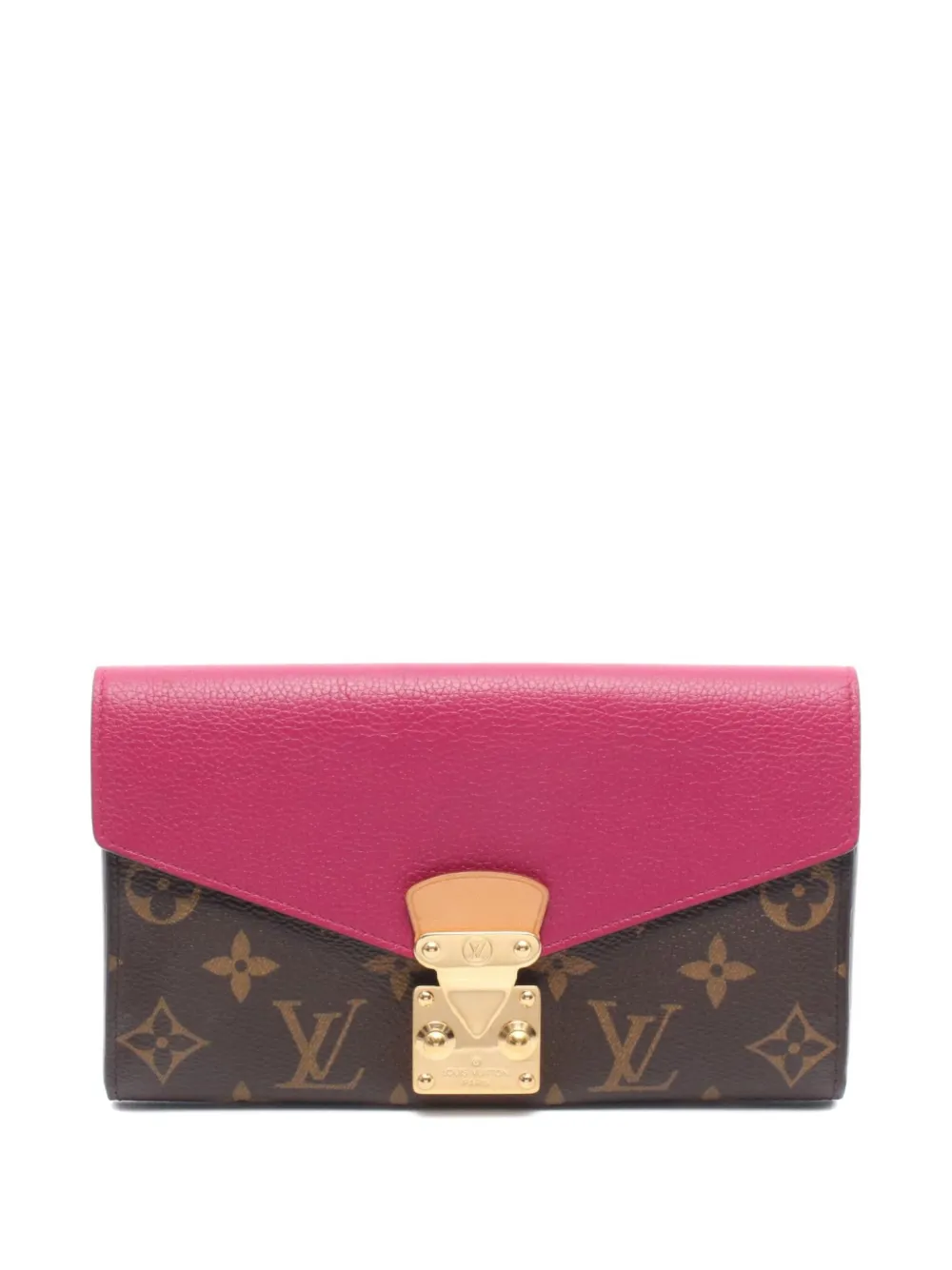 Pre-owned Louis Vuitton 2016 Monogram Wallet In Brown