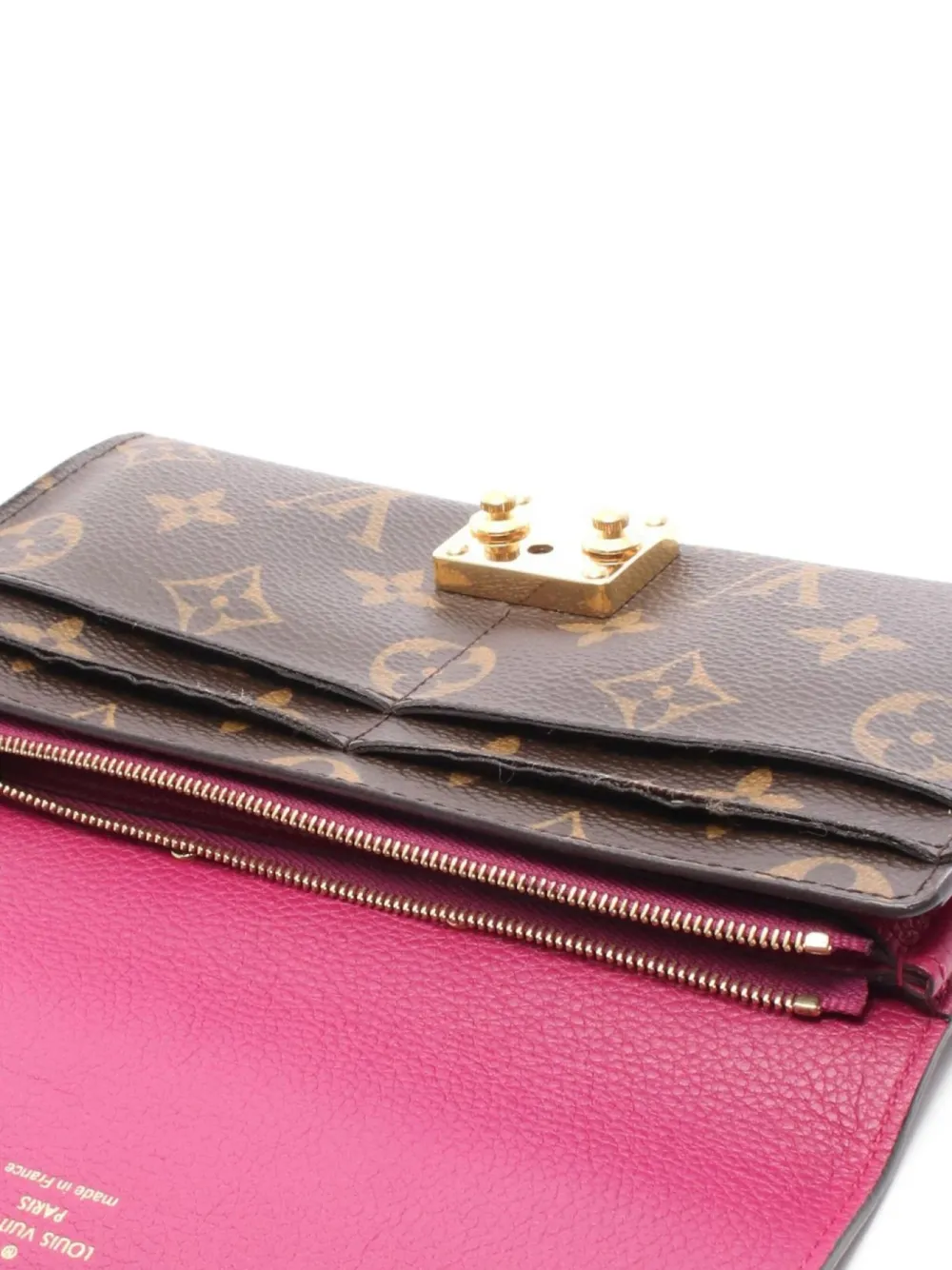 Pre-owned Louis Vuitton 2016 Monogram Wallet In Brown