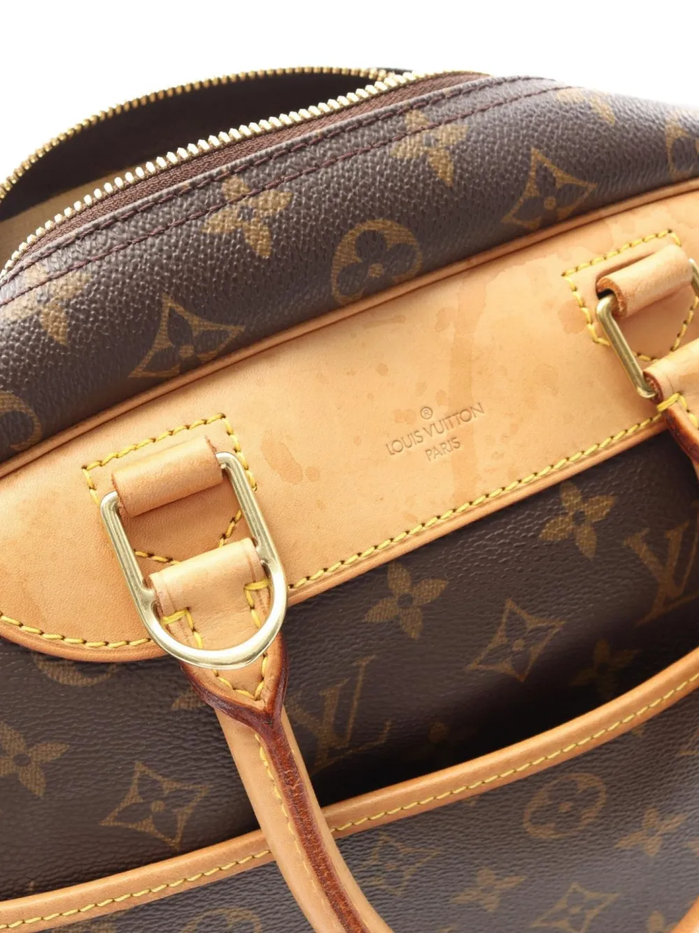 Pre-owned Louis Vuitton 2000 Deauville Tote Bag In Brown