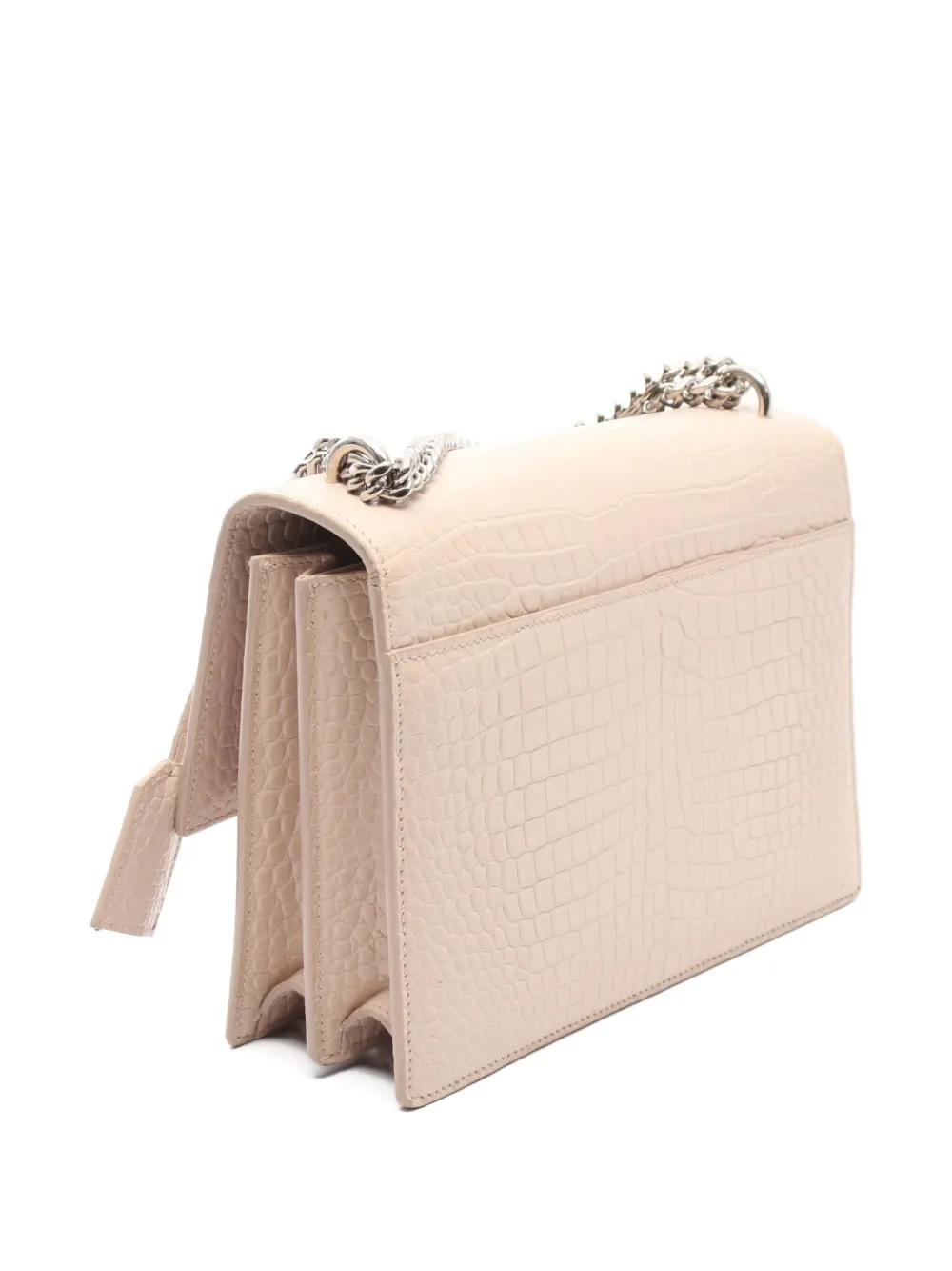 Saint Laurent Pre-Owned 2010s Sunset chain crocodile-embossed shoulder bag | Image 2