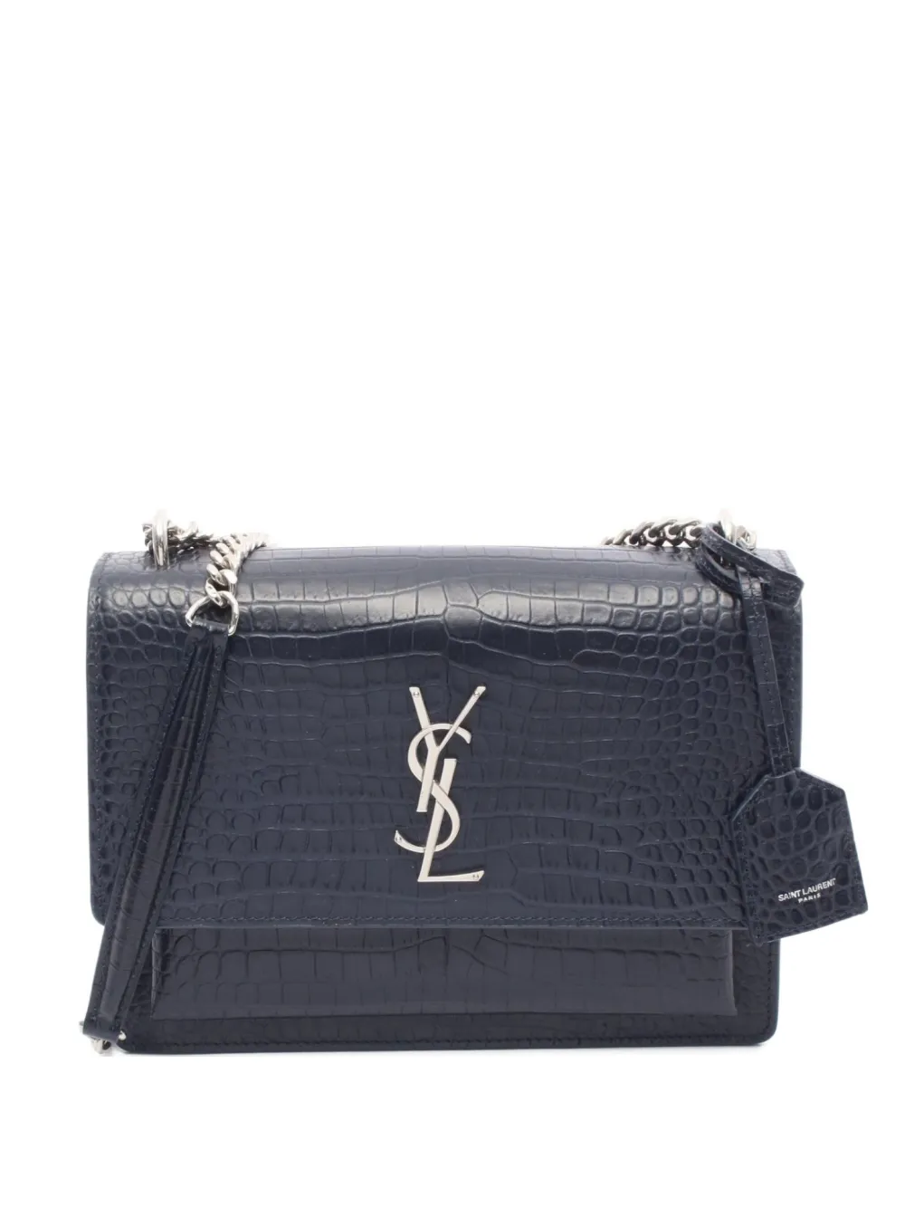 Saint Laurent Pre-Owned 10s Sunset leather shoulder bag | Blue | Image 1