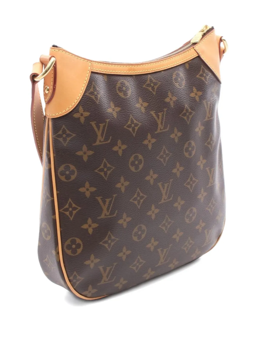 Pre-owned Louis Vuitton 2012 Odeon Pm Monogram Shoulder Bag In Brown
